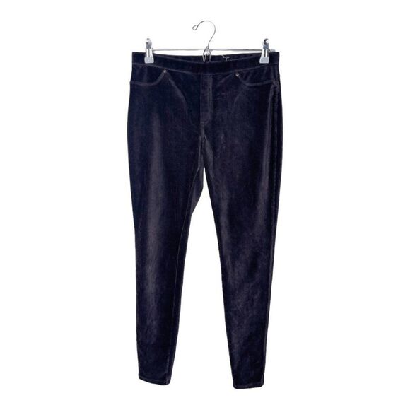 HUE Corduroy Leggings in Black - Picture 1 of 6